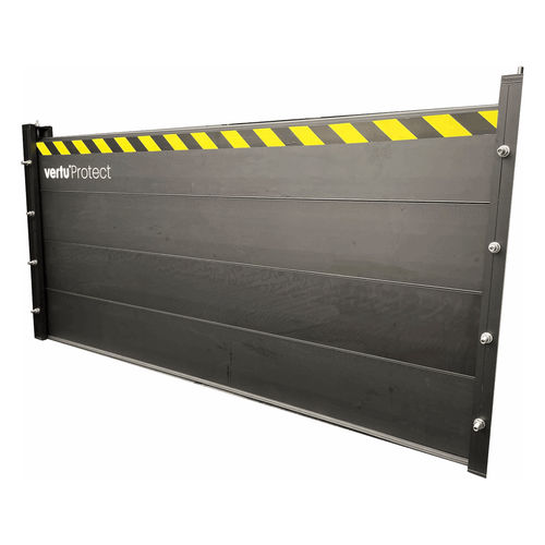 Hochwasserschutz-Absperrung - Vertu-Protect - feststehend / Stahl / Aluminium