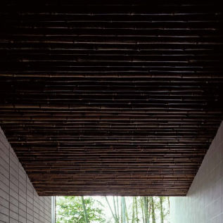 Bambuszwischendecke - A Series - TAKEROKU Co.,Ltd - Lamellen / für Pool / braun