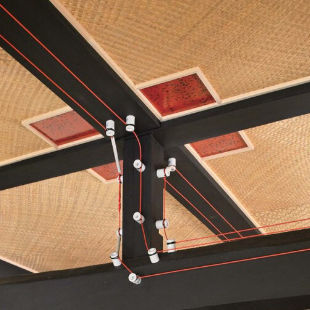 Zedernholz-Deckensystem - B Series - TAKEROKU Co.,Ltd - Dekor / beige / braun