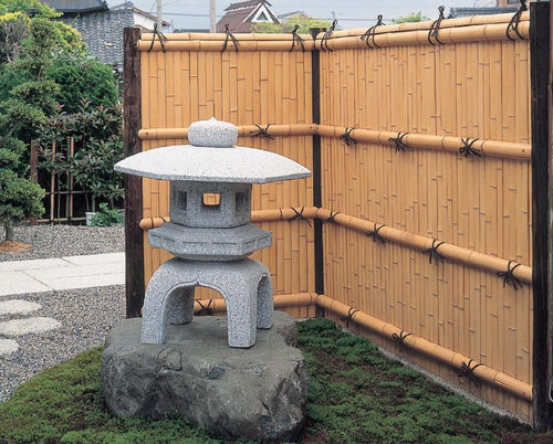 Lamellenzaun - H Series - TAKEROKU Co.,Ltd - Garten / Bambus / beige