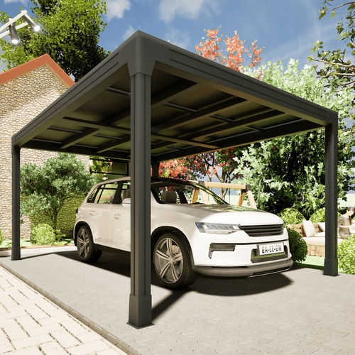 Carport für Parkplätze - Produtia - Fertig / Solar / maßgefertigt