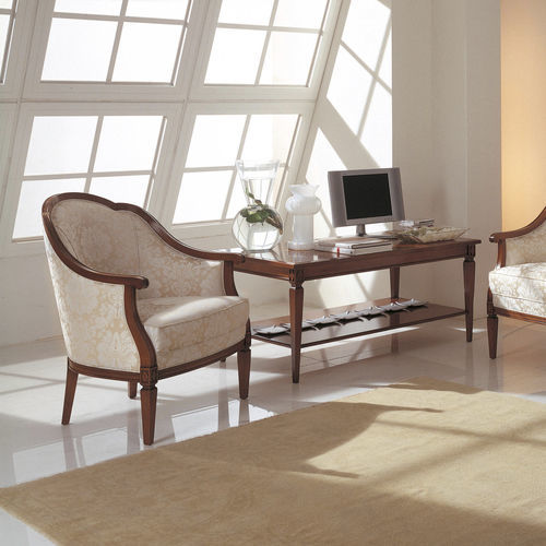 Directoire-Stil-Sessel - 1374 Villa Borghese - Bordini arredamenti - Stoff / Leder / Buche