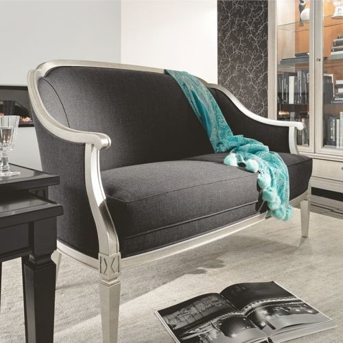 Directoire-Stil-Sofa - 1375 Villa Borghese - Bordini arredamenti - Stoff / Leder / mit Armlehnen