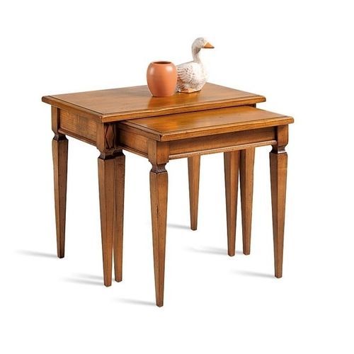 Directoire-Stil-Satztisch - 3373 Villa Borghese - Bordini arredamenti - Holzfurnier / Lindenholz / Gestell aus Buche