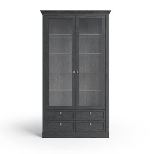 Moderne Vitrine - 7461 Gloria - Bordini arredamenti - auf Beinen / Glas / Esche