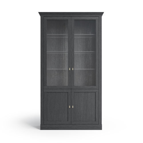 Moderne Vitrine - 7462 Gloria - Bordini arredamenti - auf Beinen / Glas / Esche