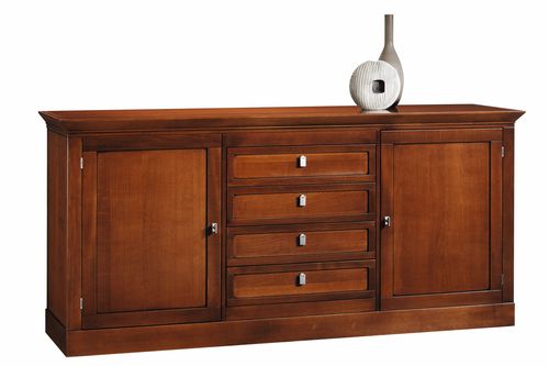 Klassisches Sideboard - 7404 Sophia - Bordini arredamenti - Holzfurnier / Kirschbaum / mit Schubladen