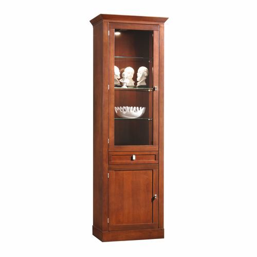 Klassische Vitrine - 7412 Sophia - Bordini arredamenti - Glas / Kirschbaum / Massivholz