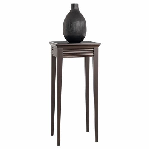 Klassischer Blumentisch - 3231 Luna - Bordini arredamenti - lackiertes Glas / Gestell aus Buche / quadratisch