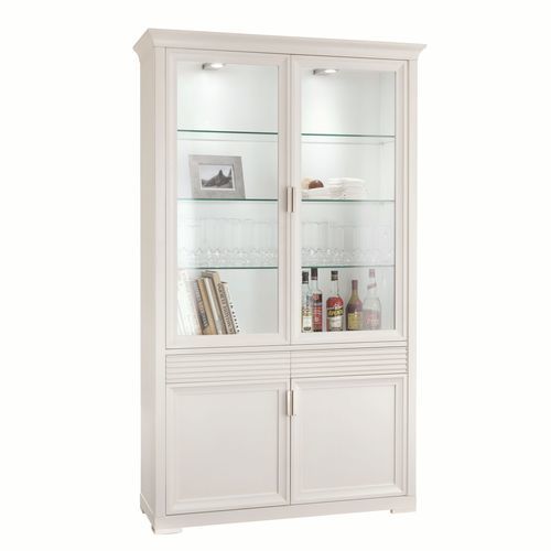 Klassische Vitrine - 7236 Luna - Bordini arredamenti - auf Beinen / Glas / Kirschbaum