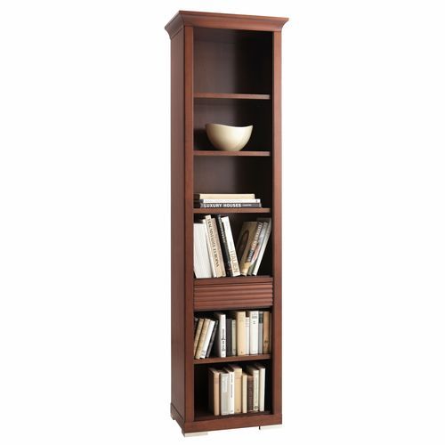Klassisches Bücherregal - 8232 Luna - Bordini arredamenti - für Hotels / Holzfurnier / Kirschbaum