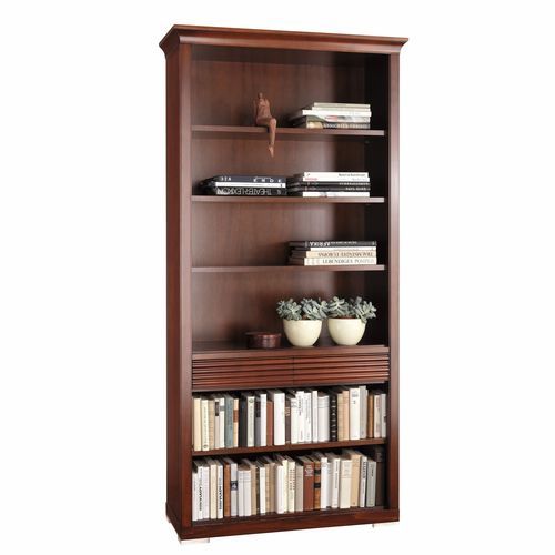 Hohes Bücherregal - 8233 Luna - Bordini arredamenti - klassisch / für Hotels / Holzfurnier
