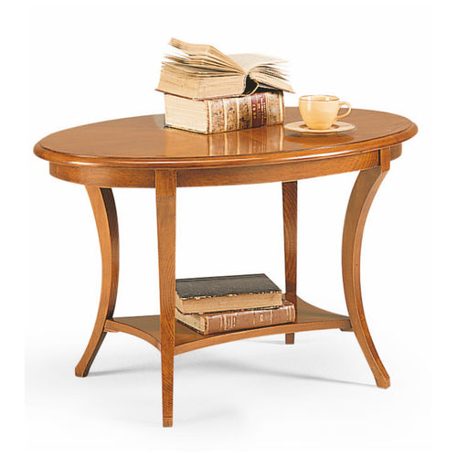 Klassischer Couchtisch - H3468 Friedrich - Bordini arredamenti - Kirschbaum / Gestell aus Kirschbaumholz / oval