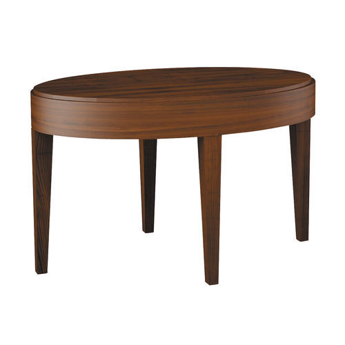 Klassischer Lampentisch - H3753 Plano - Bordini arredamenti - Kirschbaum / Gestell aus Holz / oval