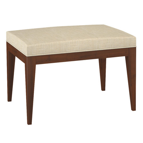 Klassischer Hocker - H1225 Carla - Bordini arredamenti - Stoff / Leder / Gestell aus Holz