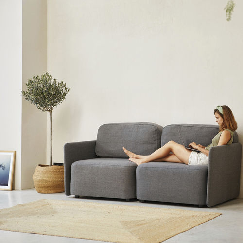 Modulsofa - Pummba I - Nubba Spaces SL - Pummba - Eck / modern / Stoff