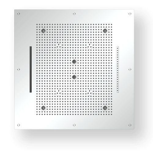 Einbauduschkopf - R70C1234 - AQUAFORM - quadratisch / Regenstrahl / Chromotherapie