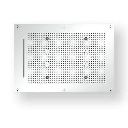 Einbauduschkopf - R7048C124 - AQUAFORM - rechteckig / Regenstrahl / Chromotherapie