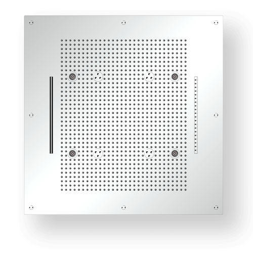 Einbauduschkopf - W70C1234 - AQUAFORM - quadratisch / Regenstrahl / mit integrierter Beleuchtung