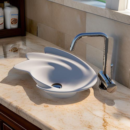 Aufsatzwaschbecken - DENEB - GUCH DESIGN - Mineralwerkstoff / Luxus / handgearbeitet
