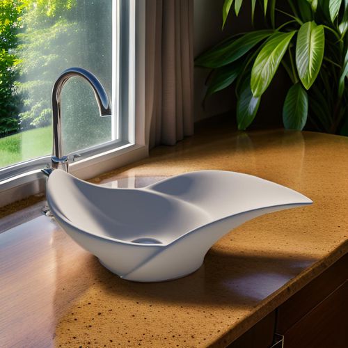 Aufsatzwaschbecken - GACRUX - GUCH DESIGN - Mineralwerkstoff / Luxus / handgearbeitet