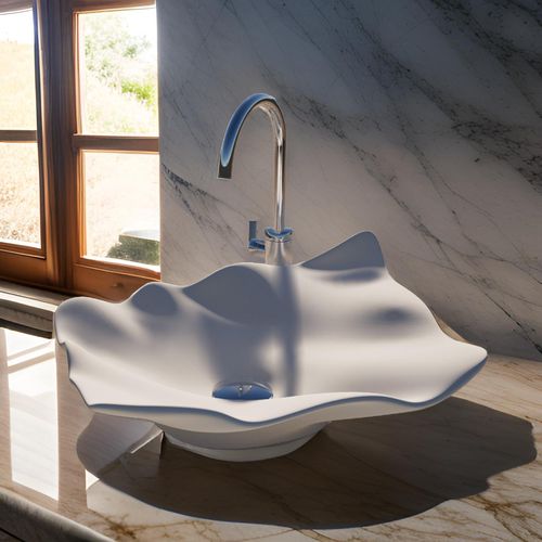 Aufsatzwaschbecken - HADAR - GUCH DESIGN - Mineralwerkstoff / Luxus / handgearbeitet