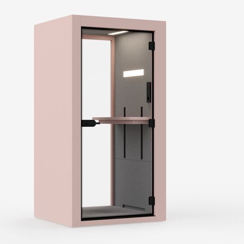 POD-Büro / mit integrierter Beleuchtung - VETROSPACE XS - VETROSPACE - Akustik / Steh / modulierbar
