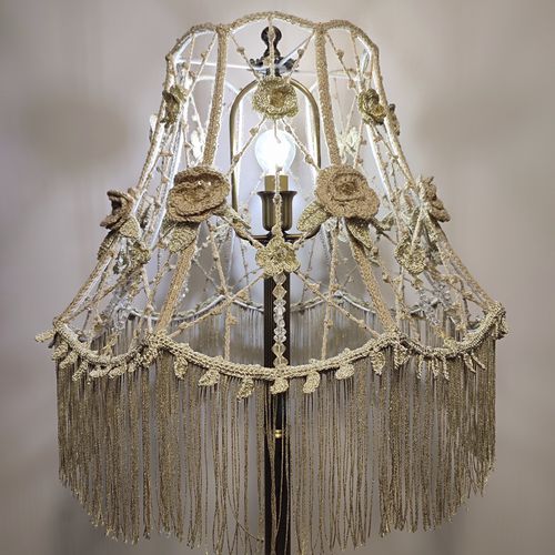 Klassischer Lampenschirm - Dallas 04 - DelightLamps - Seide / Acryl / handgefertigt