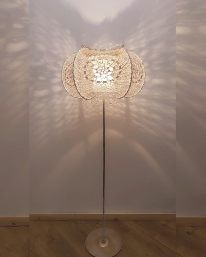 Stehleuchte - Dubai 08 - DelightLamps - Metall / Kristall / Stoff