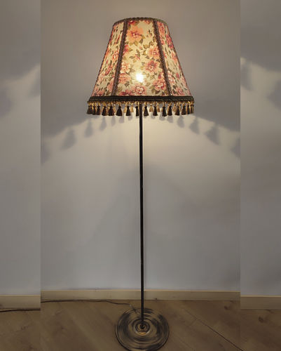 Stehleuchte - Madrid 04 - DelightLamps - Metall / Kristall / Stoff