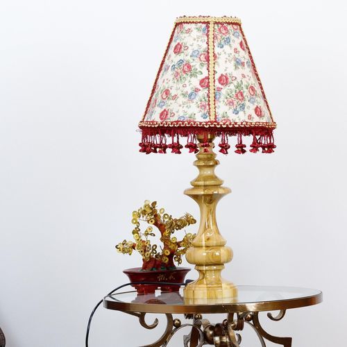 Tischlampe - Prague 01-03 - DelightLamps - Stoff / Holz / klassisch