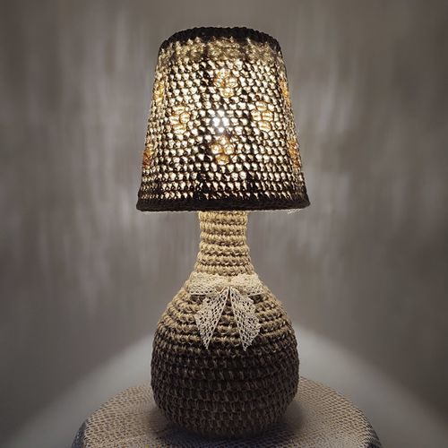 Tischlampe - Monte Carlo 04 - DelightLamps - Metall / Stoff / klassisch