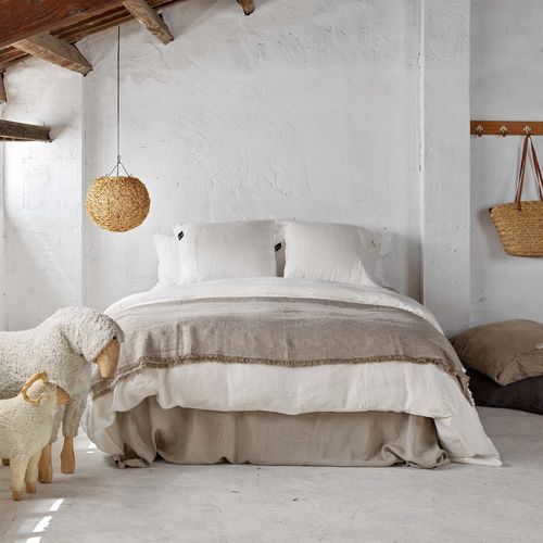 Leinen-Bettbezug - WHITE DUVET - dELENZO LINEN FROM EUROPE S.L - einfarbig