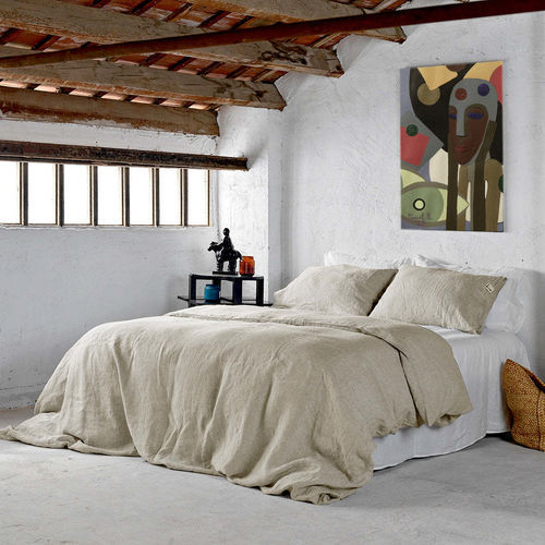 Leinen-Bettbezug - RUSTIC NATURAL - dELENZO LINEN FROM EUROPE S.L - einfarbig