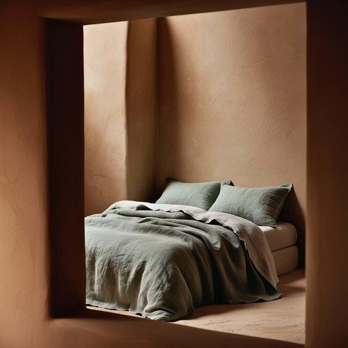 Leinen-Bettbezug - GREEN&NATURAL - dELENZO LINEN FROM EUROPE S.L - einfarbig