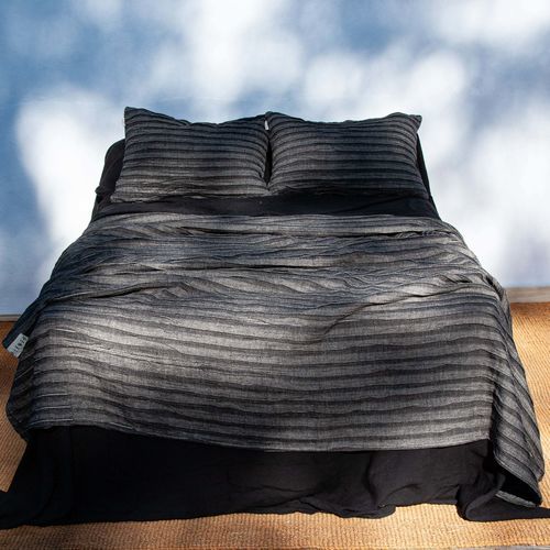 Leinen-Bettwäscheset - GRAY - dELENZO LINEN FROM EUROPE S.L