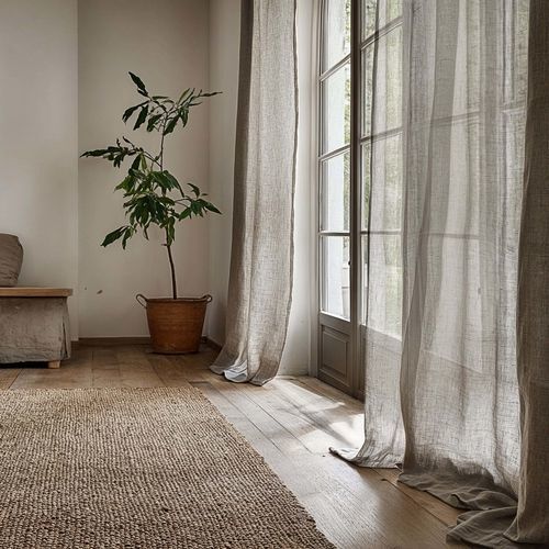 Faltenvorhang - NEUTRAL PEGGY - dELENZO LINEN FROM EUROPE S.L - vertikal / einfarbig / individuell gestaltbar