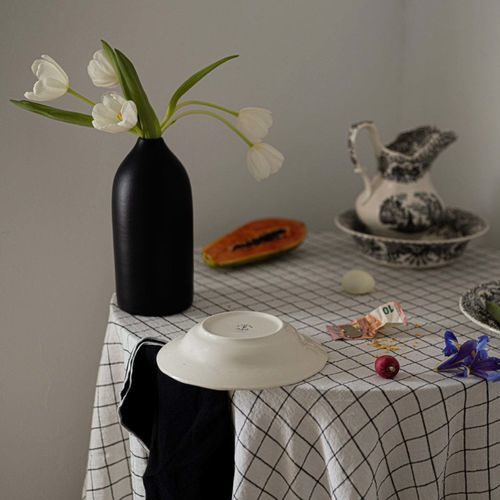 Leinen-Tischdecke - CHECKERED - dELENZO LINEN FROM EUROPE S.L - für Hotels / für Restaurants
