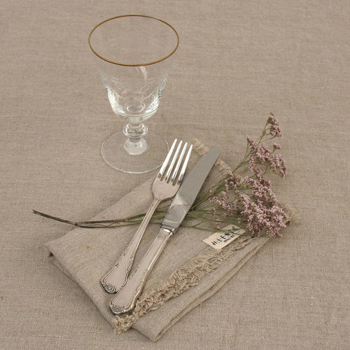 Dinner-Serviette - MARRAKECH - dELENZO LINEN FROM EUROPE S.L - Leinen / einfarbig / für Privatgebrauch