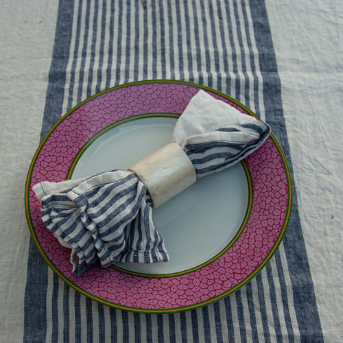 Leinenserviette - TAORMINA - dELENZO LINEN FROM EUROPE S.L - Streifenmuster / für Events / für Gourmetrestaurant