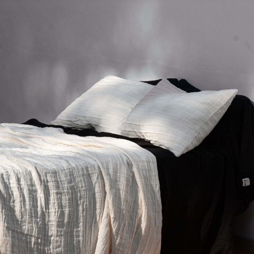 Leinenplaid - IVORY - dELENZO LINEN FROM EUROPE S.L