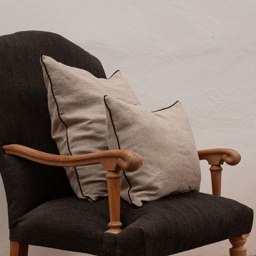 Kissen für Sofas - NATURAL CLASSIC - dELENZO LINEN FROM EUROPE S.L - Stuhl / für Bett / für den Innenbereich