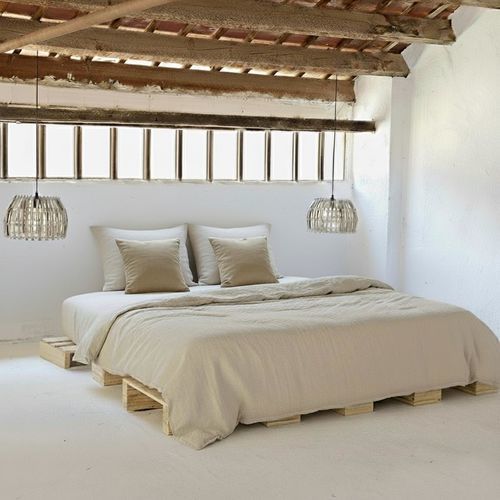 Leinen-Bettwäscheset - COMPLETE SET BEIG - dELENZO LINEN FROM EUROPE S.L