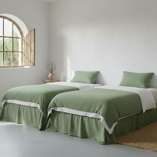 Leinen-Bettwäscheset - GREEN GRASS - dELENZO LINEN FROM EUROPE S.L