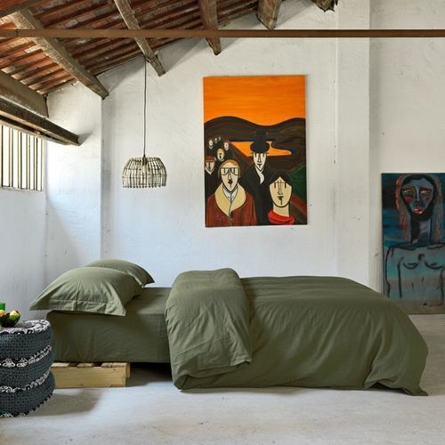 Leinen-Bettwäscheset - CAPULET OLIVE - dELENZO LINEN FROM EUROPE S.L