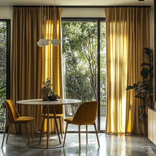 Faltenvorhang - CLASSIC - dELENZO LINEN FROM EUROPE S.L - einfarbig / individuell gestaltbar / Leinen