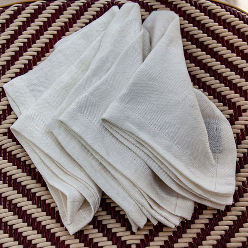 Leinenserviette - ESPIGA  - dELENZO LINEN FROM EUROPE S.L - zweiseitige / für Privatgebrauch / Webware