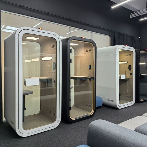 Telefonzelle für Büro - DAWN COMPACT - Dancoo Acoustic Pods Manufacturing Co.,Ltd. - für Großräume / Sperrholz / Birke