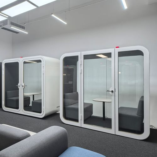 POD-Büro / Akustik - 2D - Dancoo Acoustic Pods Manufacturing Co.,Ltd. - regelbar / ergonomisch / mit Videokonferenz-System