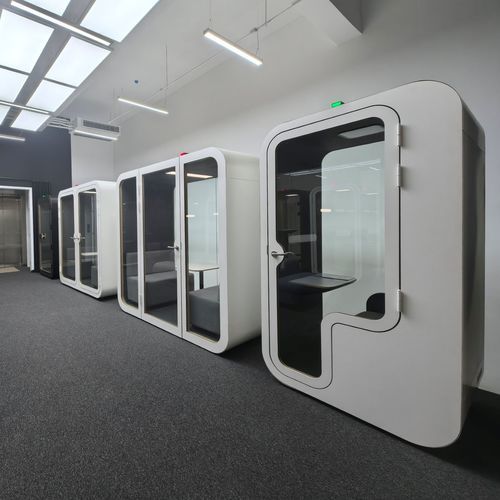 POD-Büro / Akustik - P FAMILY - Dancoo Acoustic Pods Manufacturing Co.,Ltd. - regelbar / ergonomisch / mit Videokonferenz-System